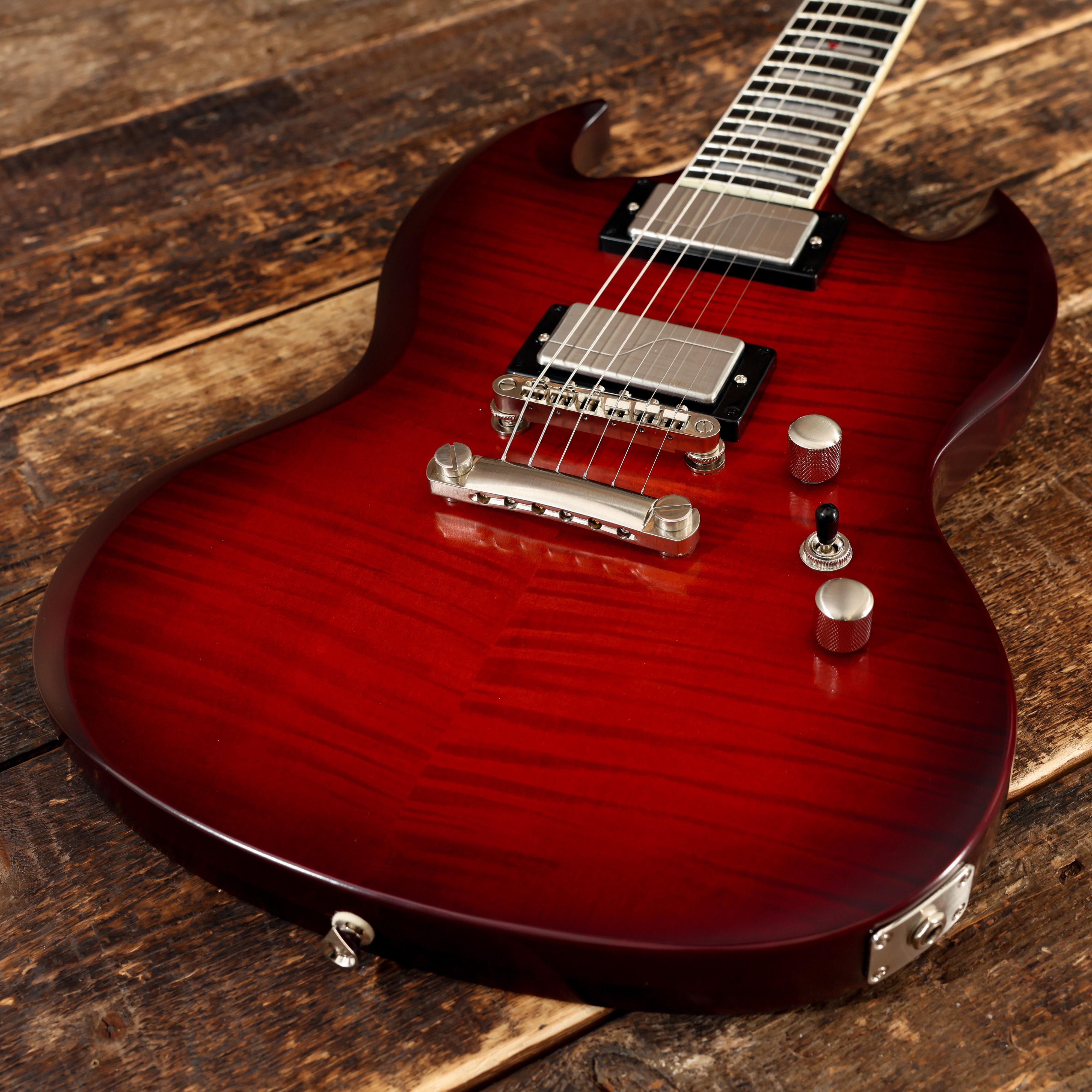Epiphone SG Prophecy Electric Guitar in Aged Bengal Tiger Burst